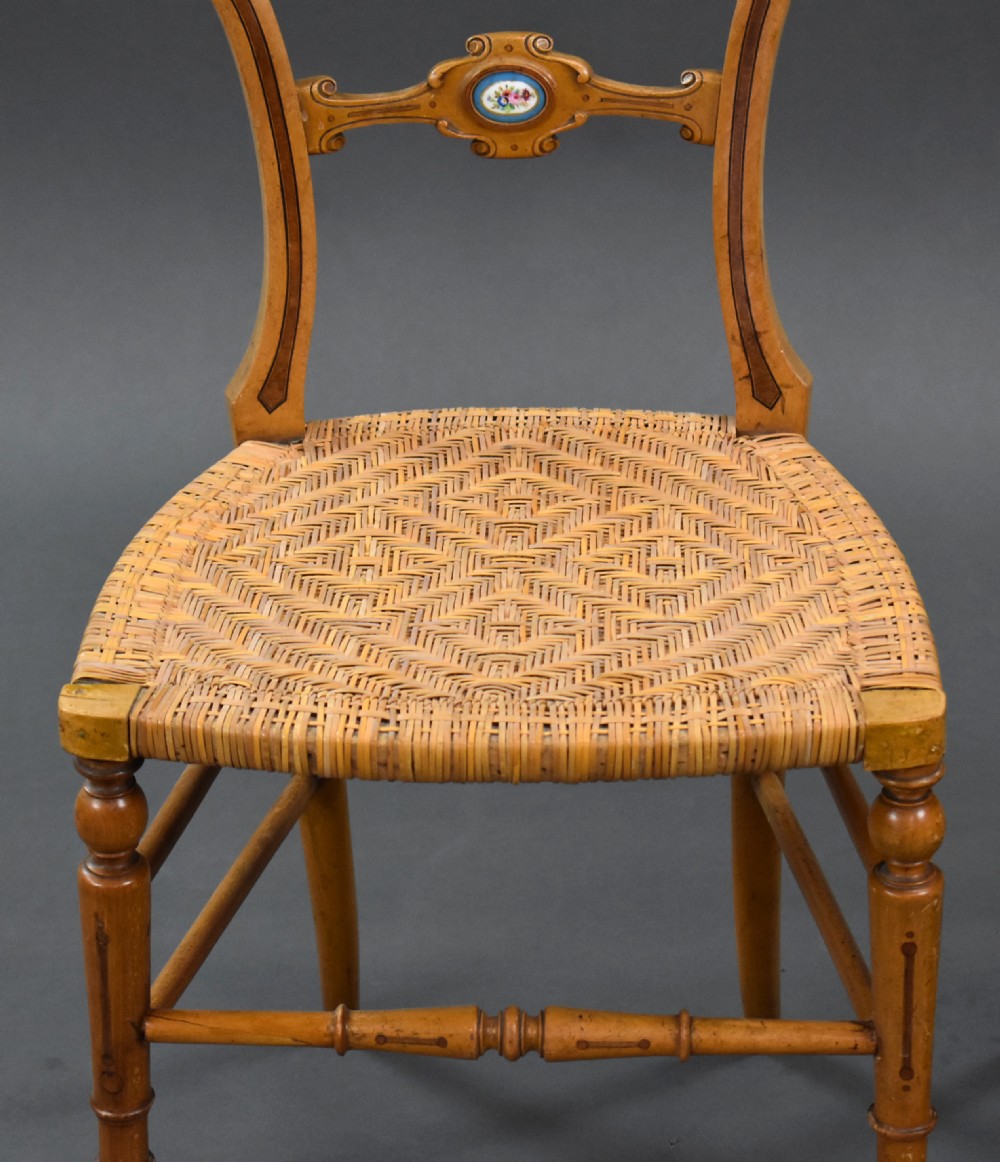 Pair of Victorian Walnut Salon Chairs View IX