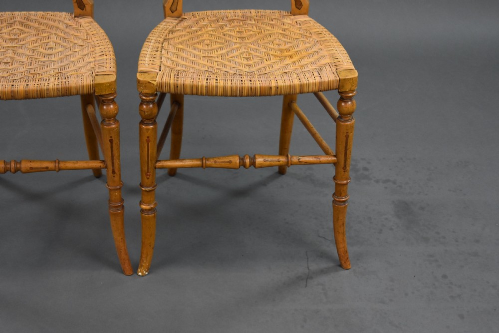 Pair of Victorian Walnut Salon Chairs View XII