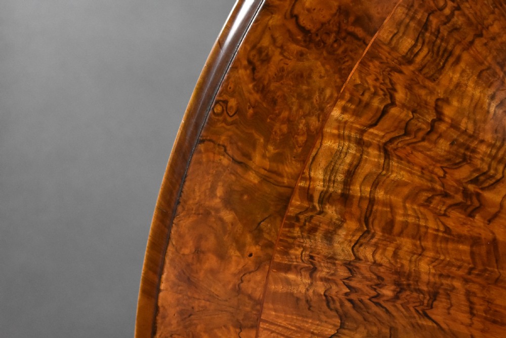 Victorian Burr Walnut Circular Breakfast Table View VIII