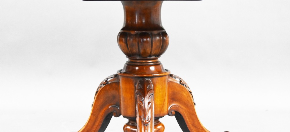 Victorian Burr Walnut Circular Breakfast Table View IX