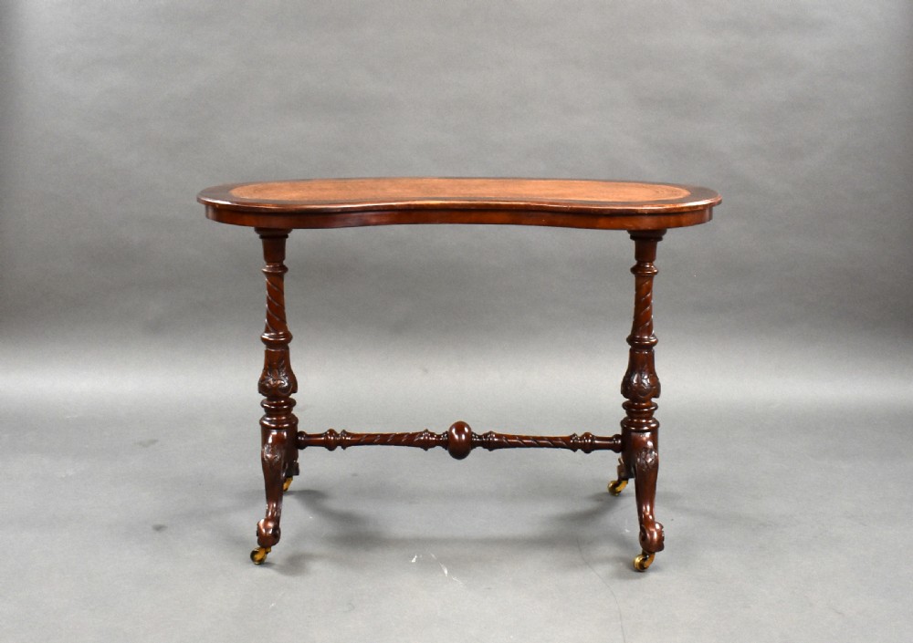 Victorian Burr Walnut Writing Table View II