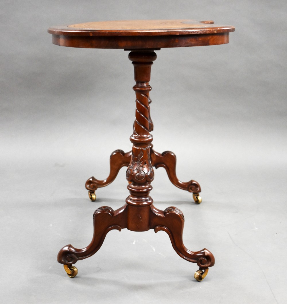 Victorian Burr Walnut Writing Table View III