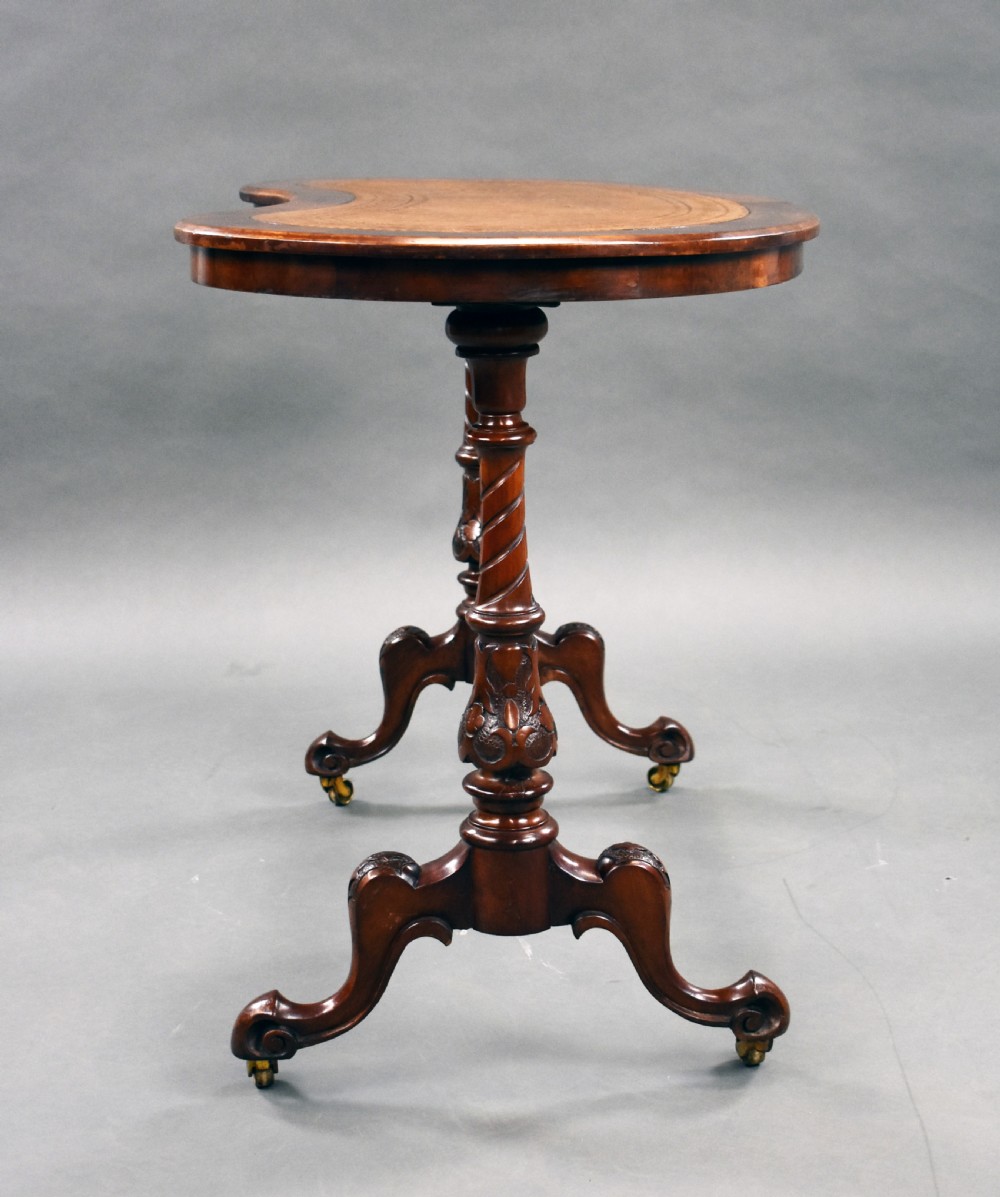 Victorian Burr Walnut Writing Table View V
