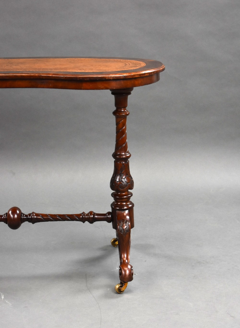 Victorian Burr Walnut Writing Table View VII