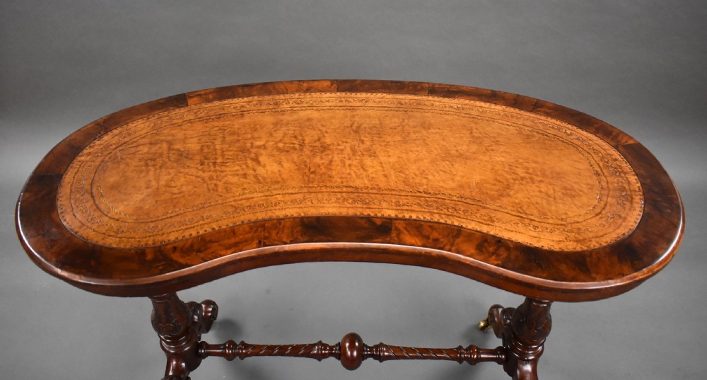 Victorian Burr Walnut Writing Table View VIII