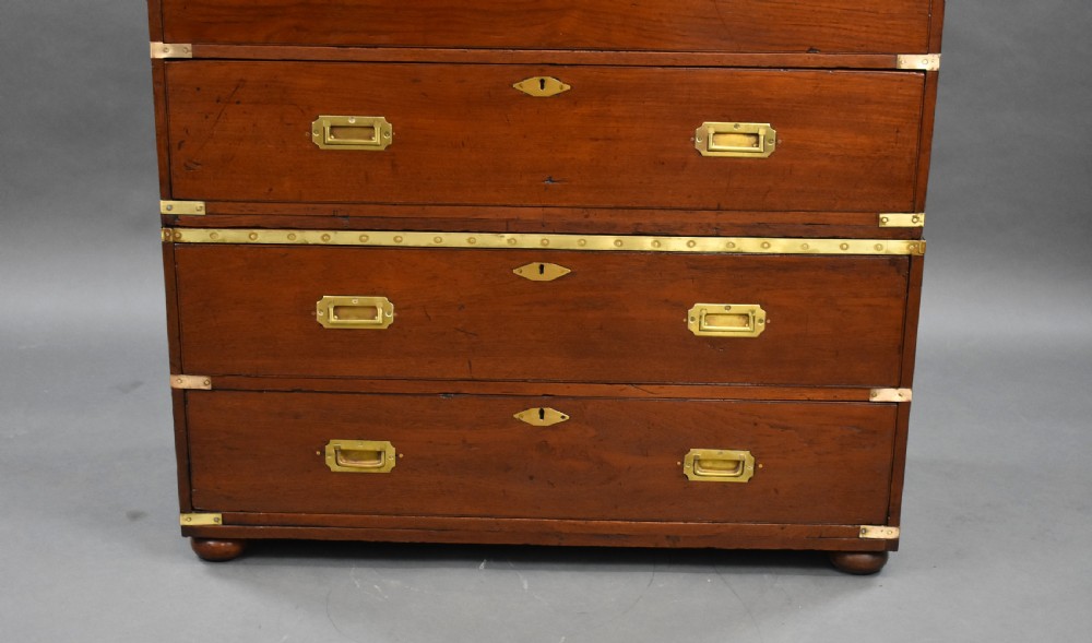 George III Teak Campaign Chest View III
