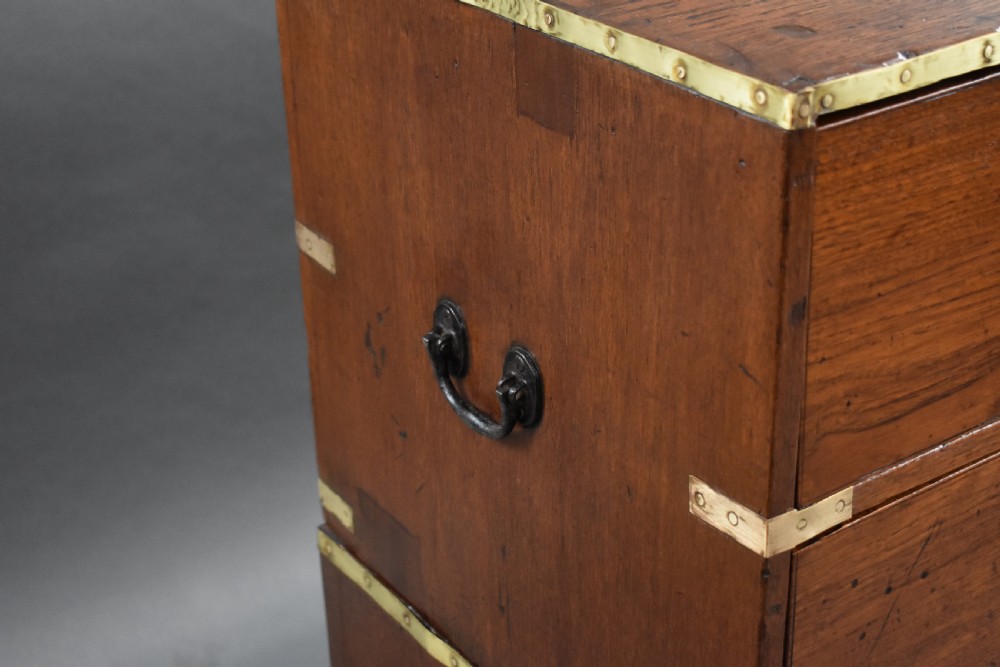 George III Teak Campaign Chest View VII