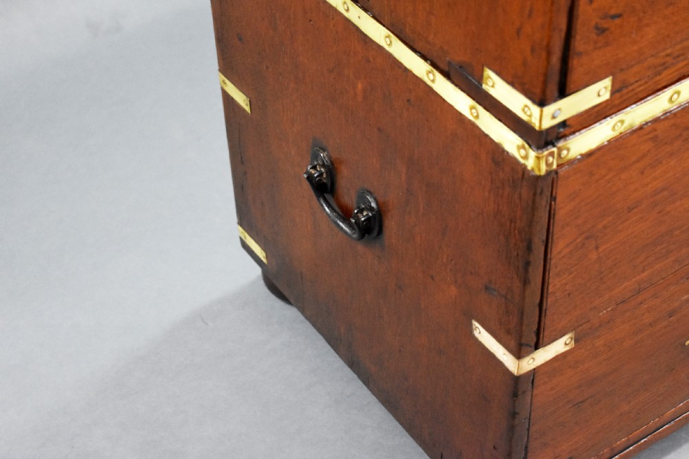 George III Teak Campaign Chest View IX