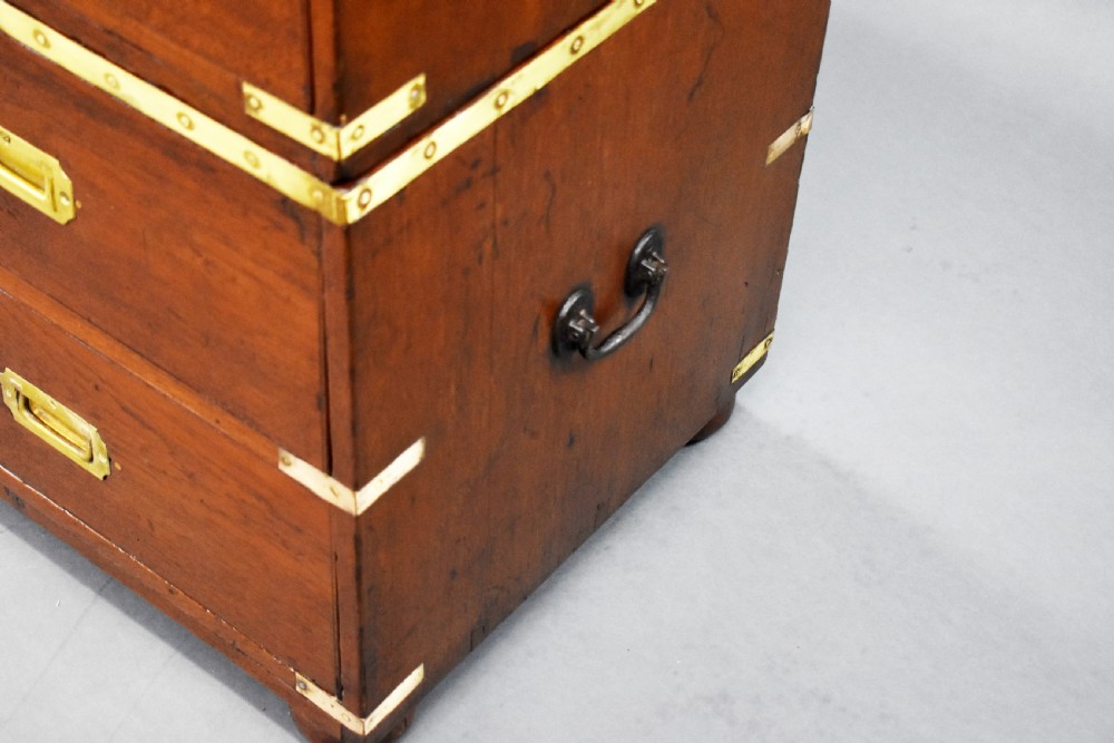 George III Teak Campaign Chest View X
