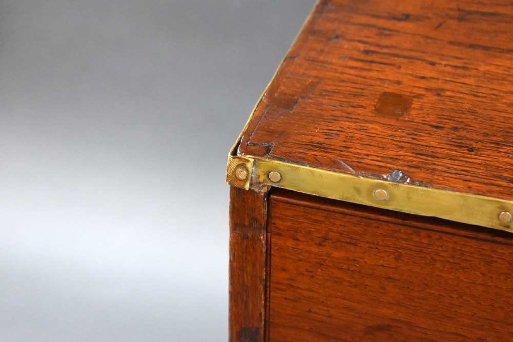 George III Teak Campaign Chest View XI