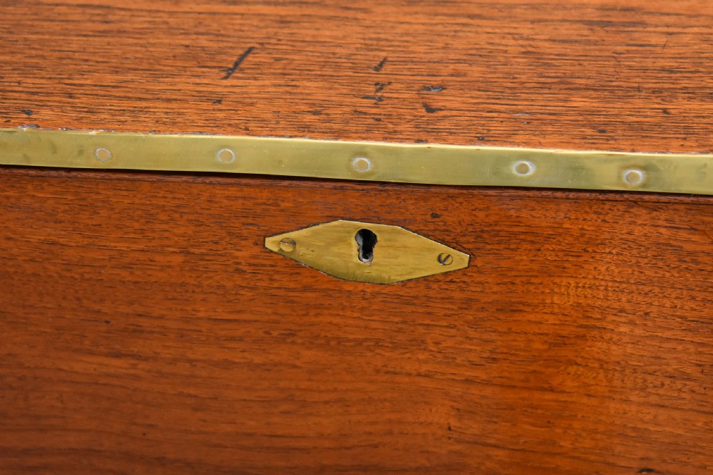 George III Teak Campaign Chest View XII