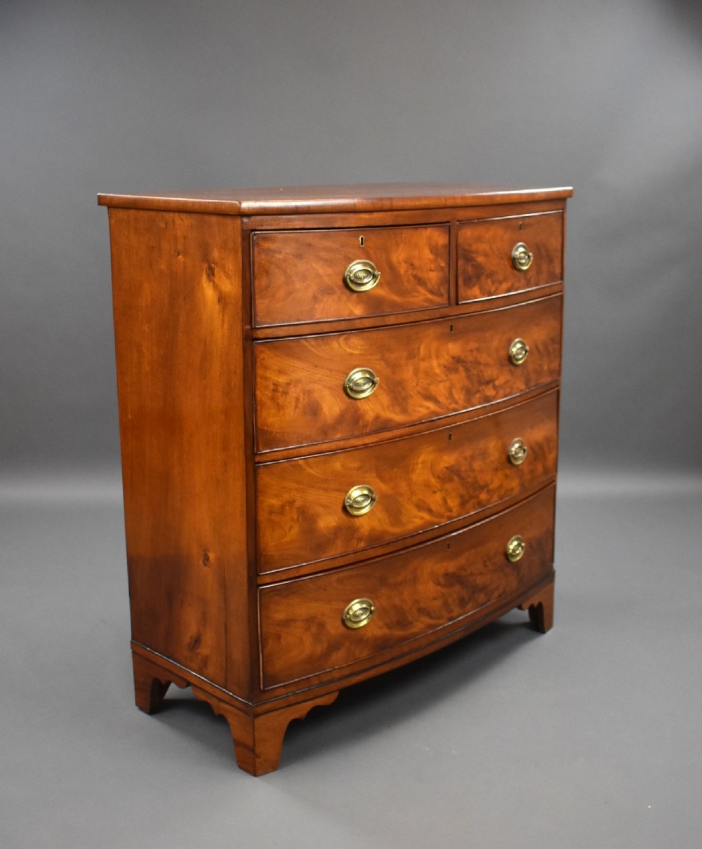 Victorian Mahogany Bow Front Chest of Drawers