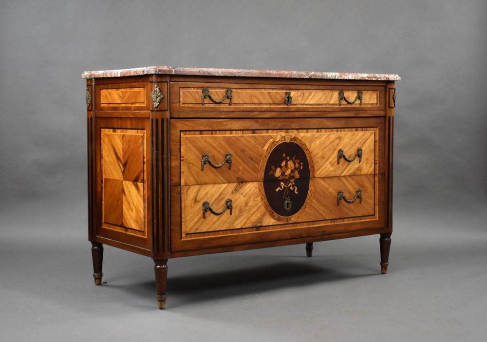 18th Century French Marble Topped Commode