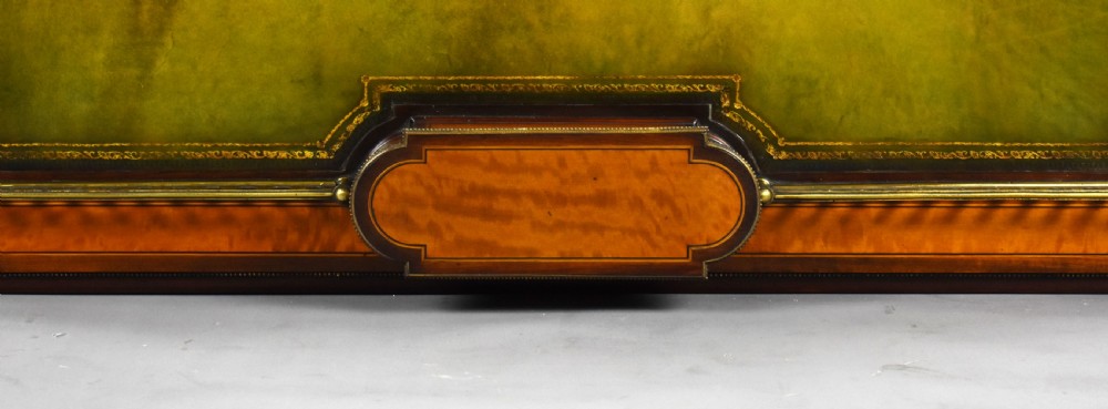 Victorian Mahogany & Satinwood Writing Table by Edwards & Roberts View XXVI