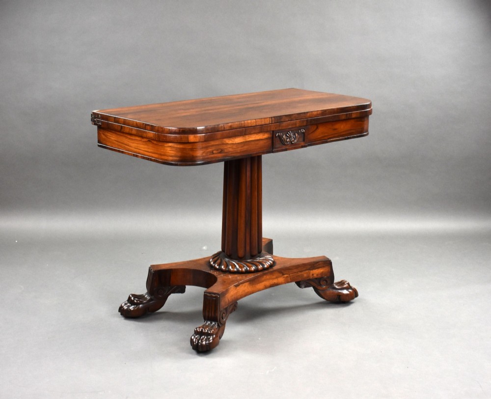 Regency Rosewood Card Table