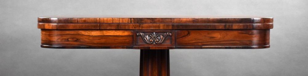Regency Rosewood Card Table View VI
