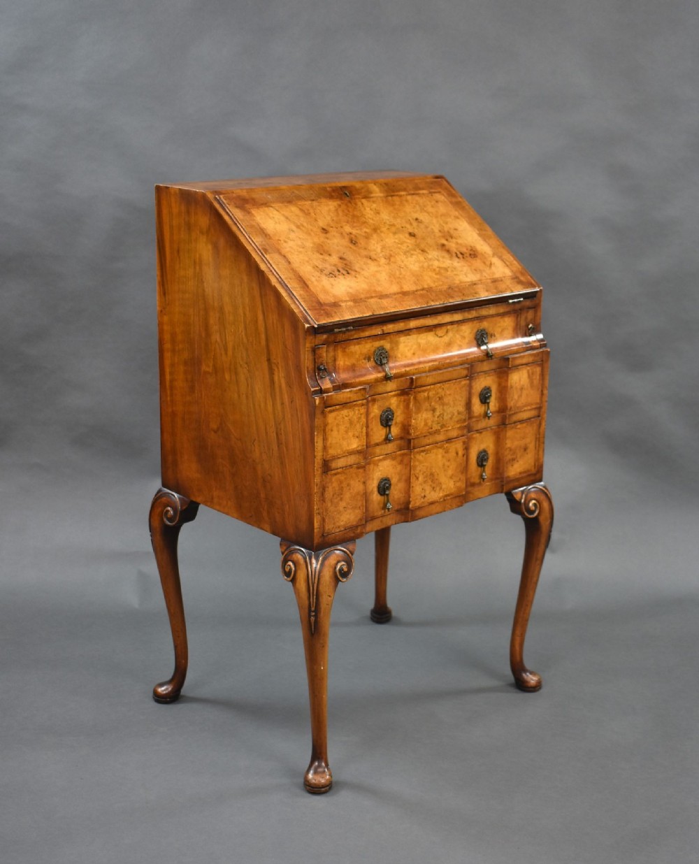 Antique Figured Walnut Bureau