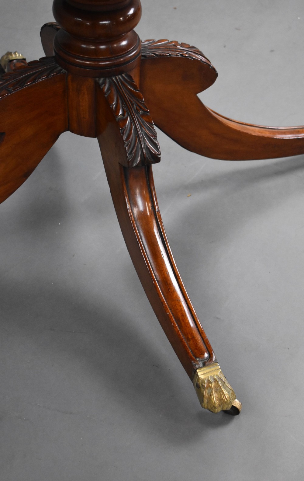 Small Regency Mahogany Drum Table View VI