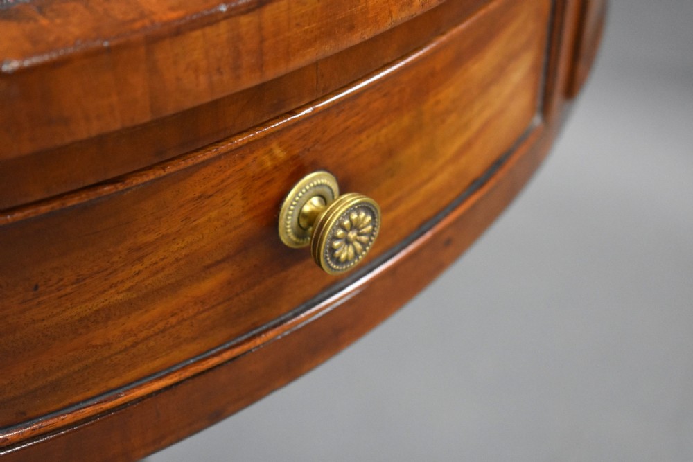 Small Regency Mahogany Drum Table View X