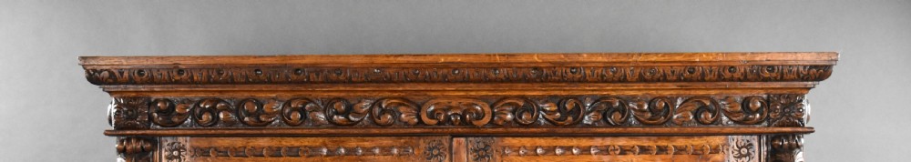 19th Century Carved Oak Bookcase View V