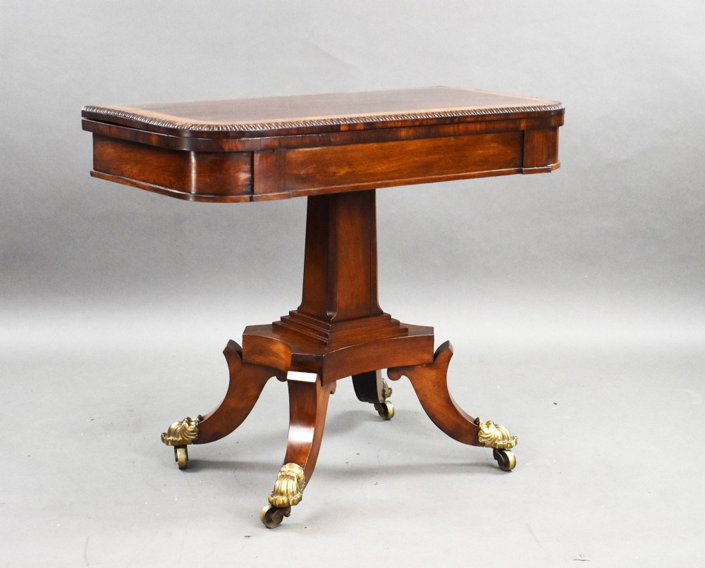 Regency Rosewood Card Table