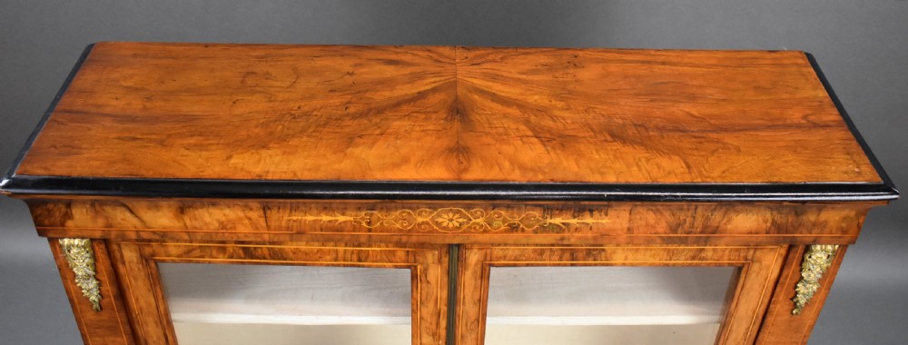 Victorian Figured Walnut Pier Cabinet View V