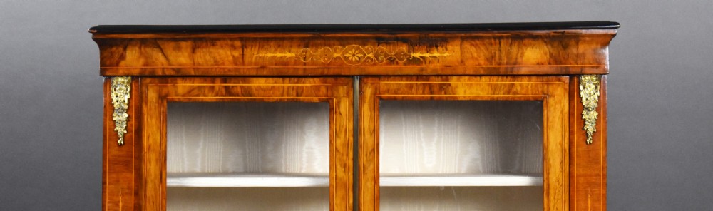Victorian Figured Walnut Pier Cabinet View VI