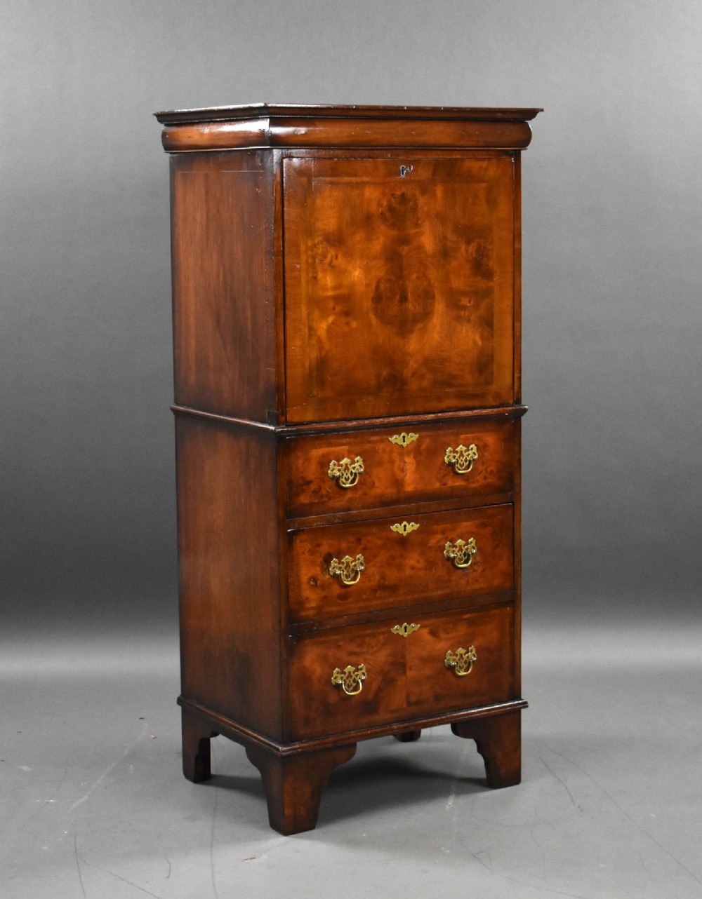 Antique Figured Walnut Escritoire