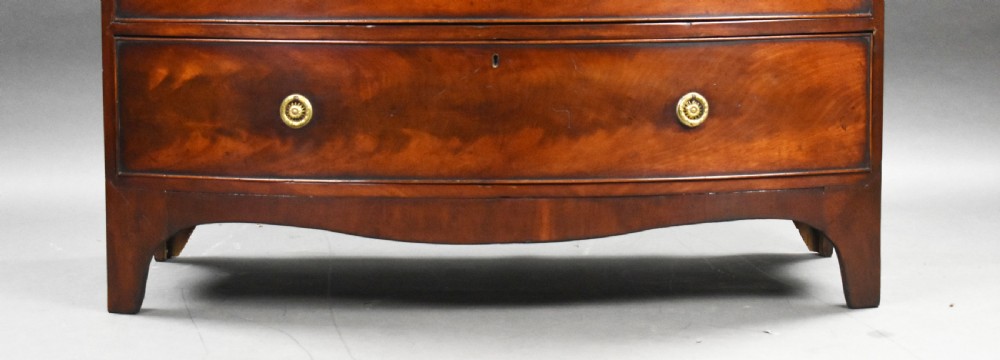 Regency Flame Mahogany Bow Front Chest View VIII