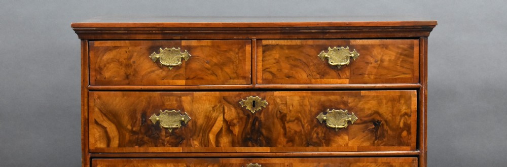 George II Burr Walnut Chest of Drawers View VI