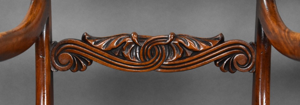 Pair of Antique Mahogany Carver Chairs View VII