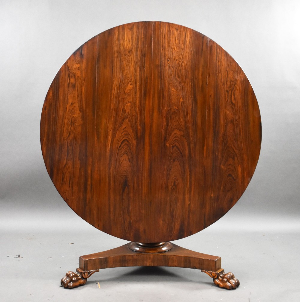 William IV Rosewood Circular Breakfast Table
