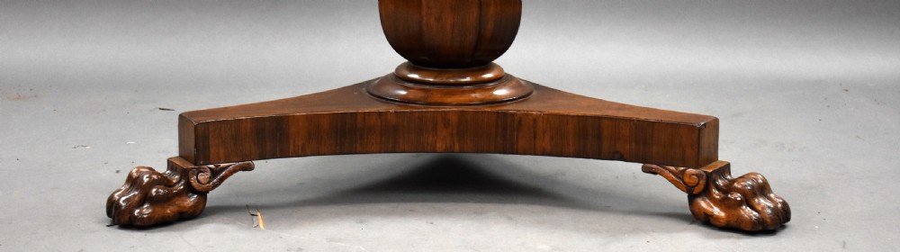 William IV Rosewood Circular Breakfast Table
 View VII