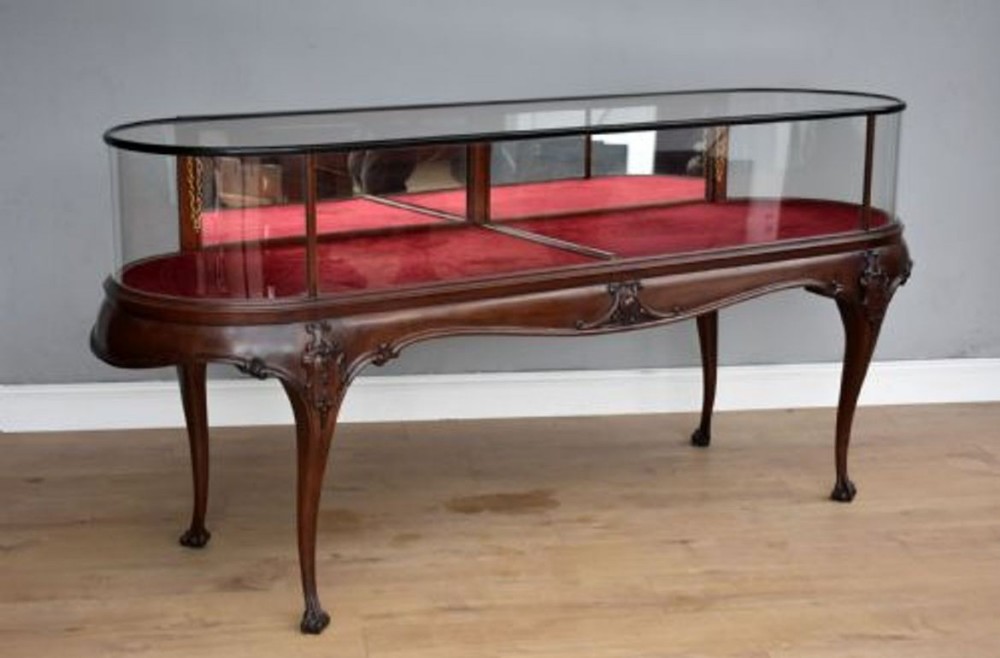 Victorian Mahogany Shop Display Cabinet