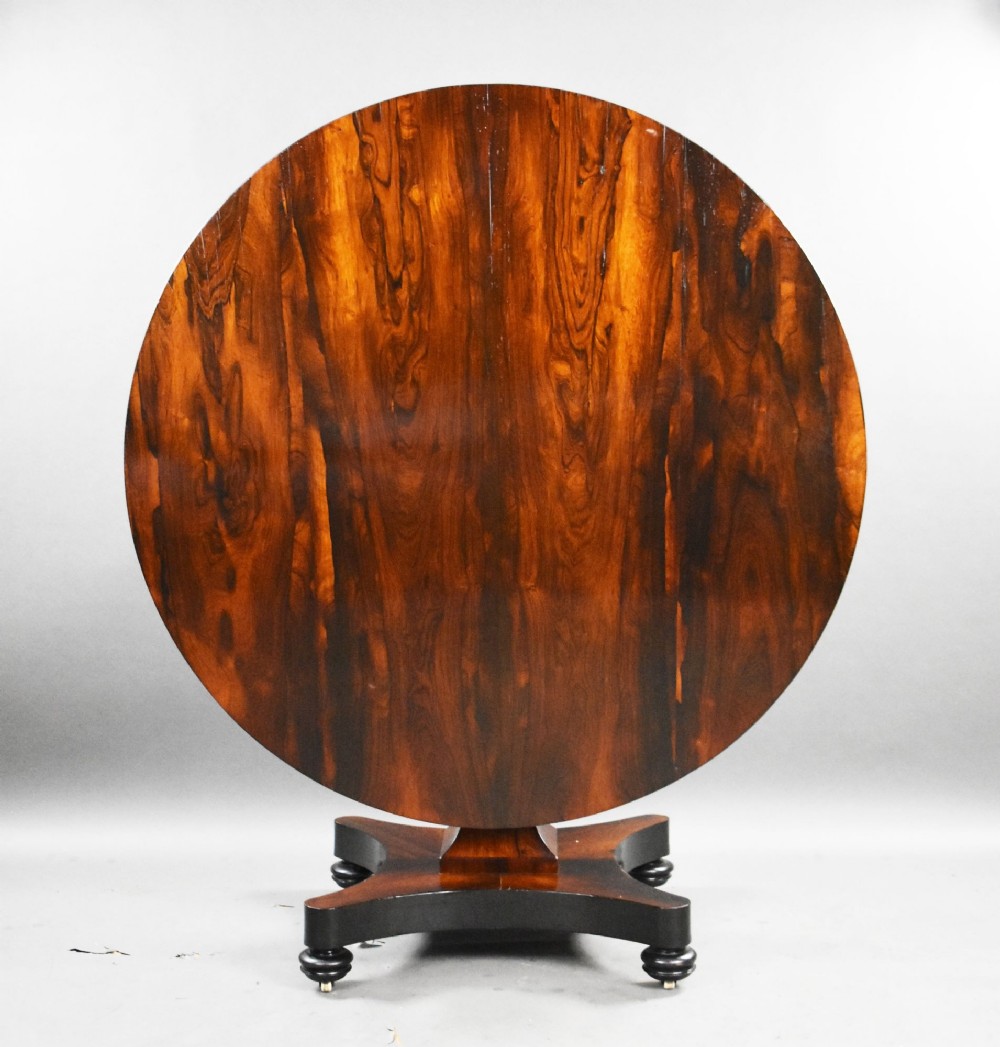 William IV Rosewood Circular Breakfast Table