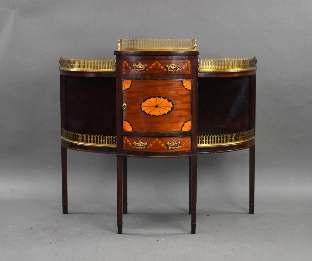 Victorian Mahogany Inlaid Side Cabinet