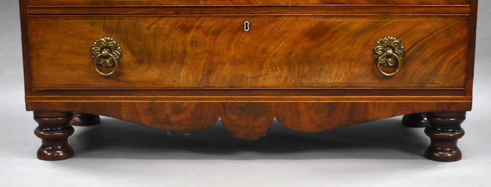 Regency Flame Mahogany Linen Press View VIII