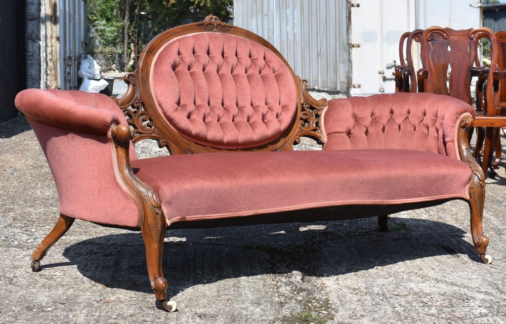 Victorian Walnut Sofa