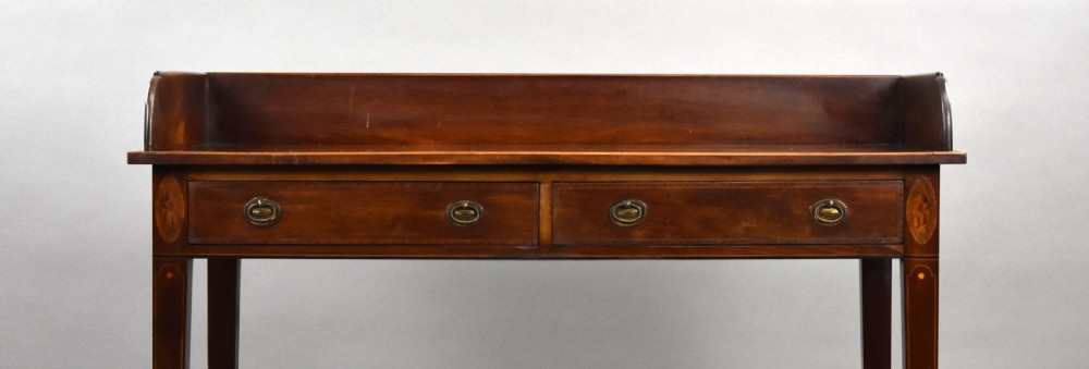 Edwardian Mahogany Inlaid Hall Table View VII