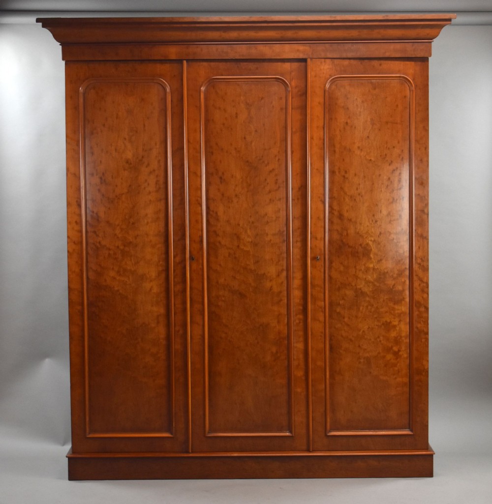 Victorian Plumb Pudding Mahogany Wardrobe