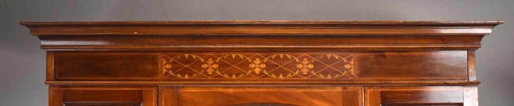 Edwardian Inlaid Mahogany Wardrobe View VI