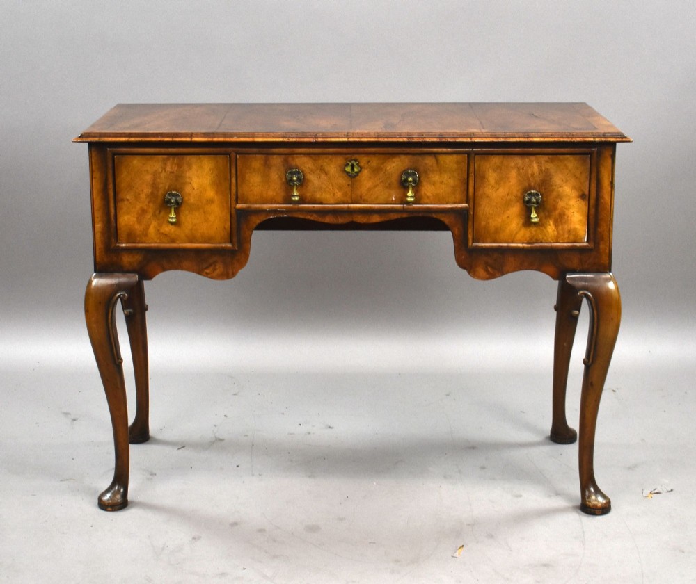 Antique Queen Anne Style Walnut Lowboy View II
