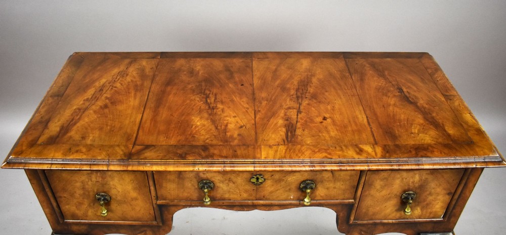 Antique Queen Anne Style Walnut Lowboy View VI