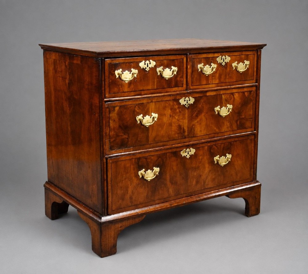 Antique Georgian Burr Walnut Chest of Drawers