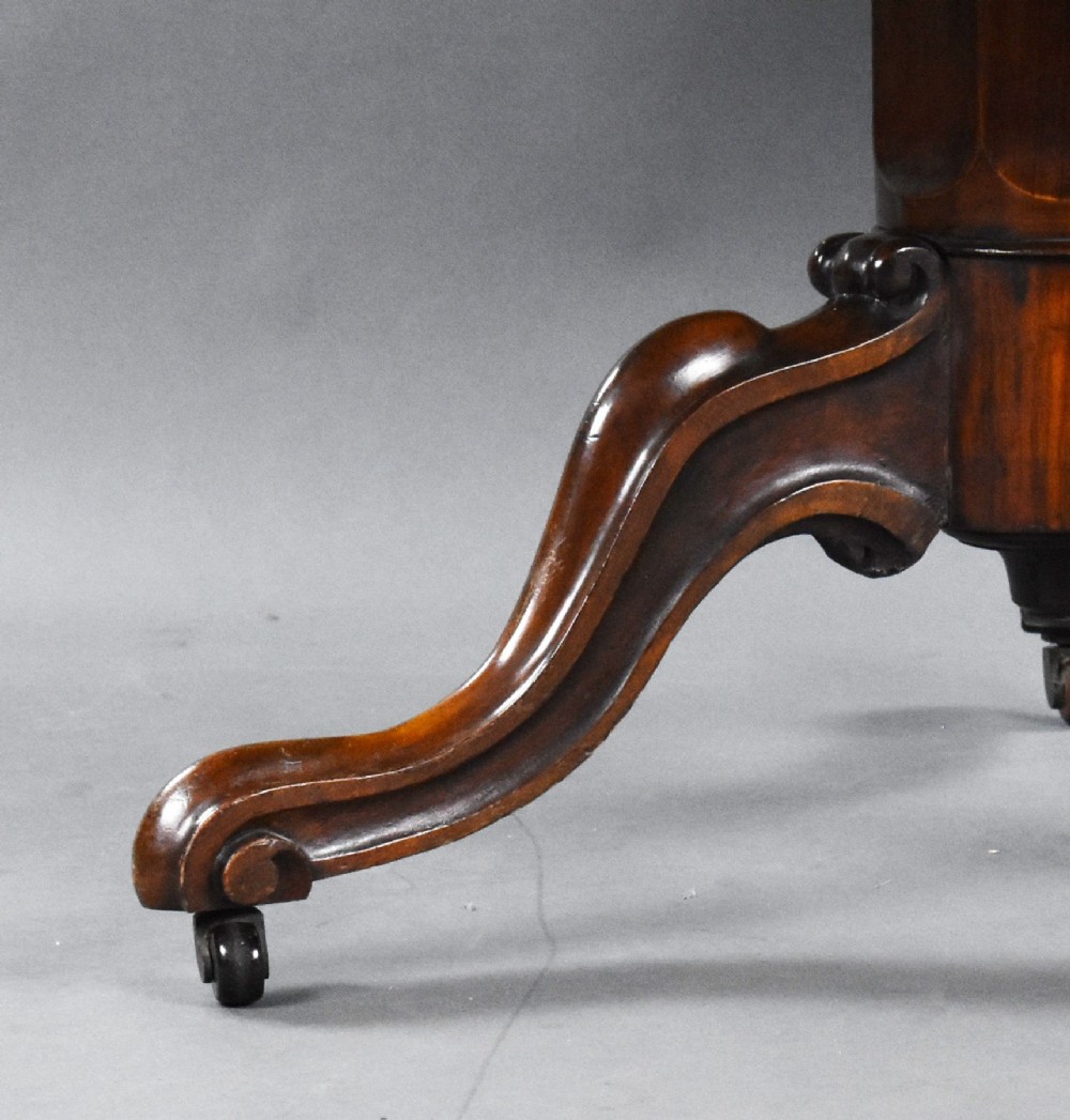 Victorian Burr Walnut and Marquetry Circular Breakfast Table View XIV