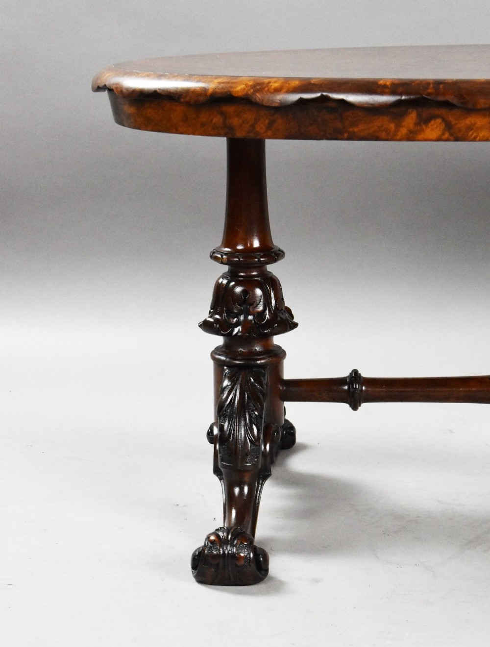 Victorian Burr Walnut Inlaid Coffee Table View VI