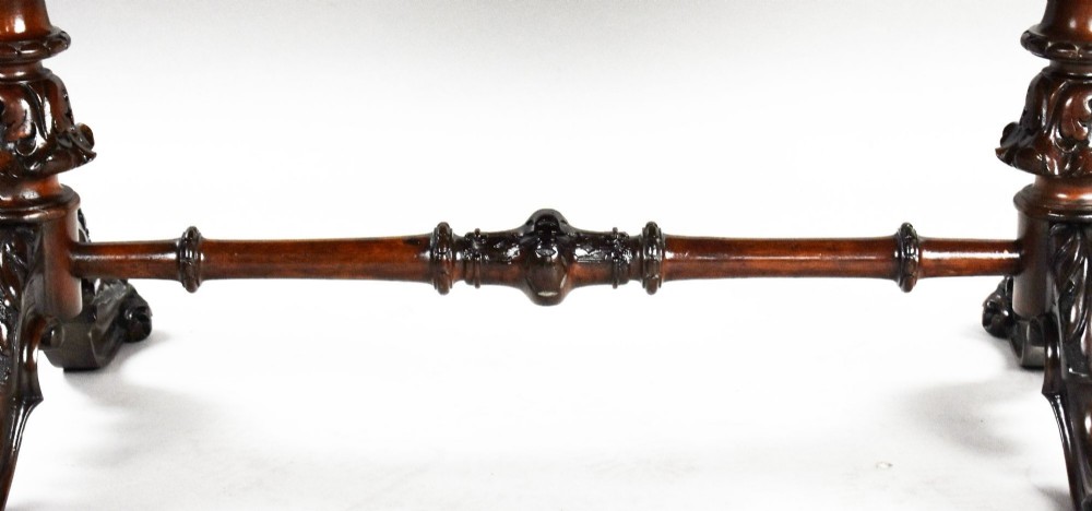 Victorian Burr Walnut Inlaid Coffee Table View VII