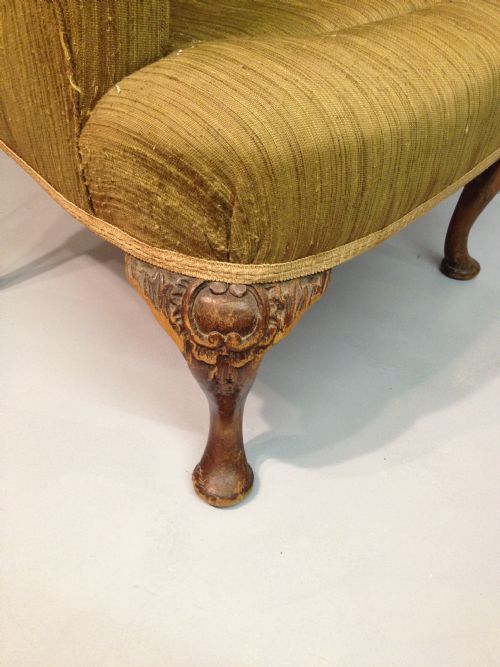 WALNUT WING CHAIR - ADDITIONAL PHOTO 2
