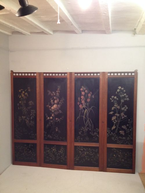 VICTORIAN FOUR FOLD SCREEN - ADDITIONAL PHOTO 1