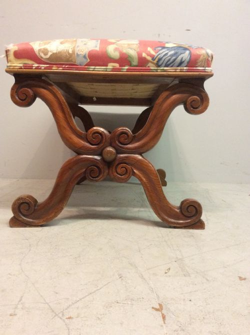 WILLIAM IV WALNUT STOOL - ADDITIONAL PHOTO 2